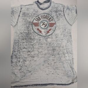 Foo Fighters Logo Tee-Shirt Lightweight Grey Fabric XXL